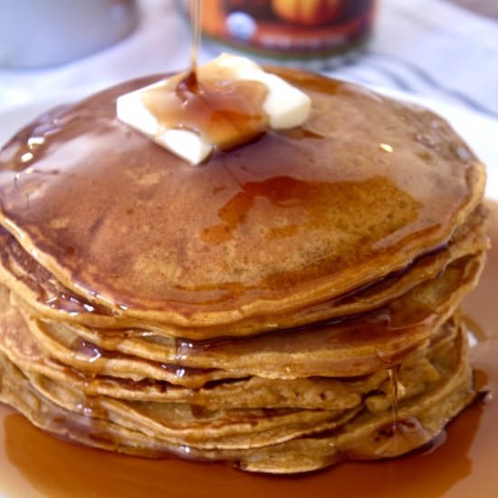 Pumpkin Pancakes - Recipe photo by laughingspatula.com
