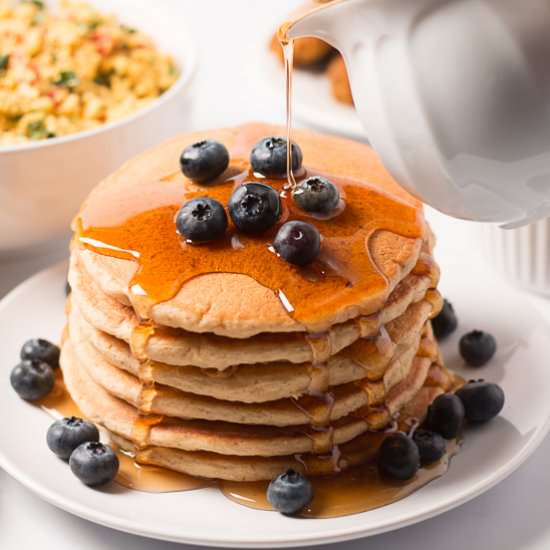 Vegan Whole Wheat Pancakes - Recipe photo by aplantifulpath