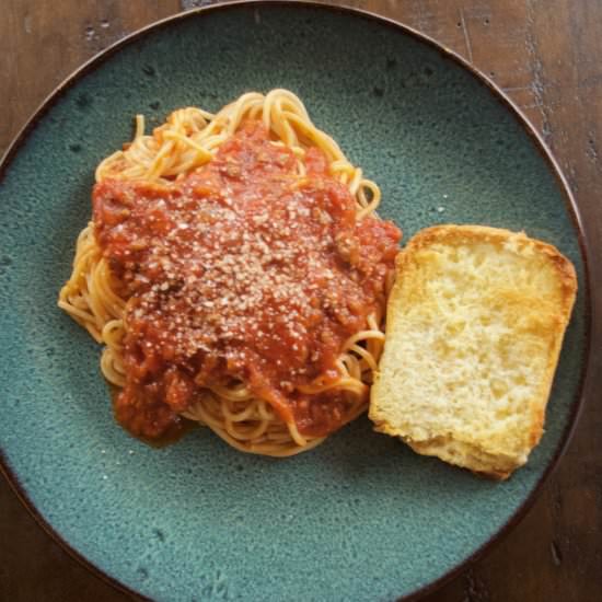 Easy Cheat Bolognese Sauce - Recipe photo by Flipped-Out Food