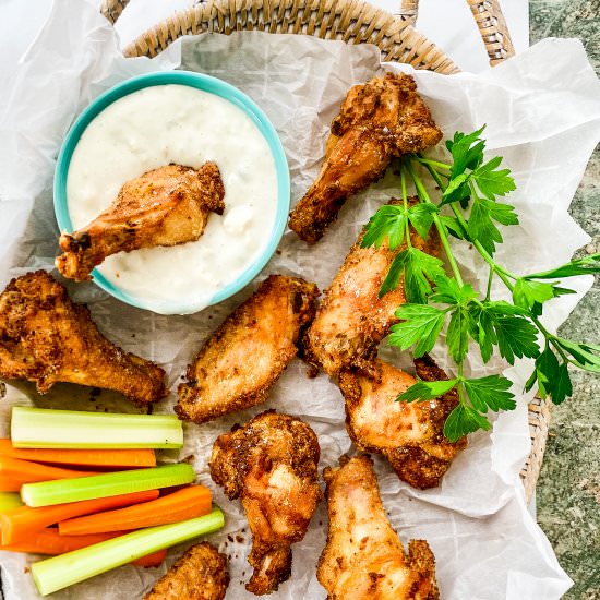 Easy Crispy Baked Chicken Wings - Recipe photo by amycaseycooks