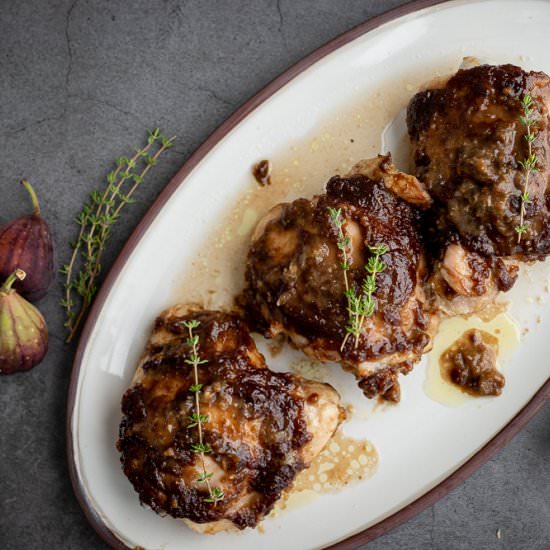 Fig Balsamic Smothered Chicken - Recipe photo by Aredspatula