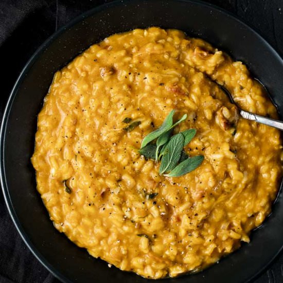Rich & Creamy Pumpkin Risotto - Recipe photo by Went Here 8 This
