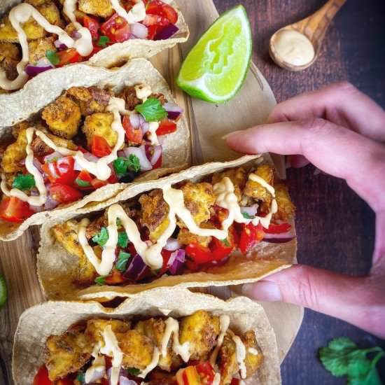 Vegan Street Tacos - Recipe photo by No Sweat Vegan