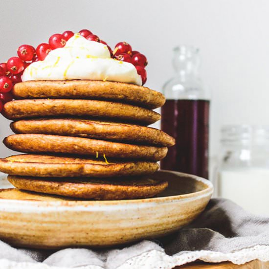 Wholemeal Gingerbread Pancakes - Recipe photo by The Real Food Geek