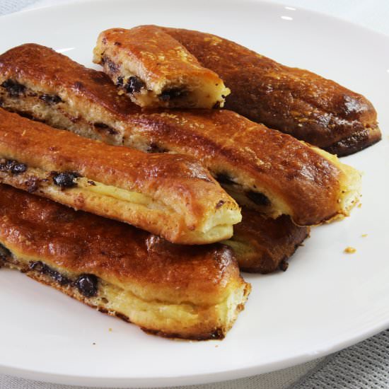 Swiss brioche with chocolate chips - Recipe photo by hornoMX