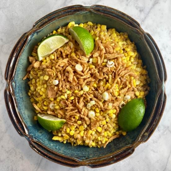 Coconut-Creamed Corn & Farro - Recipe photo by thebrookcook.wordpress.com