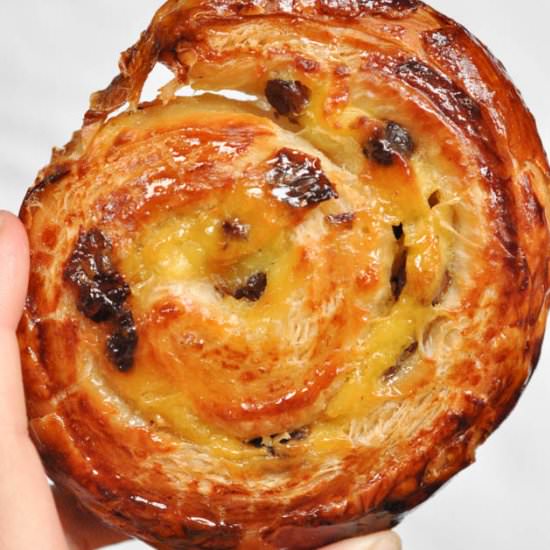 Dairy Free Pain Aux Raisins - Recipe photo by The Crunchy Carrot
