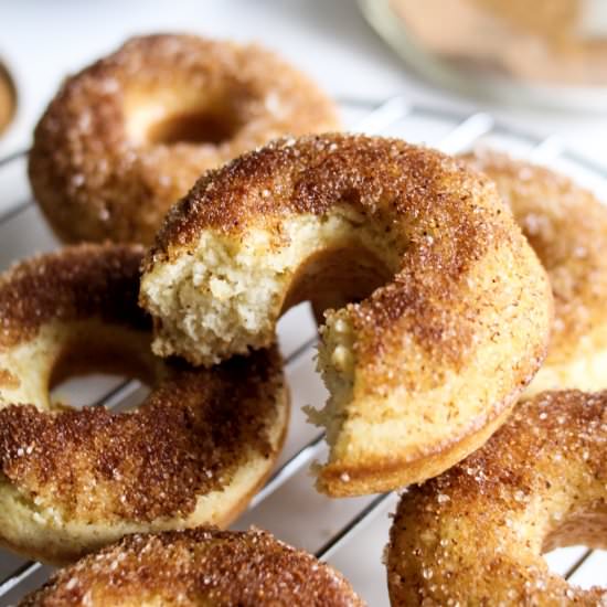Gluten Free Cinnamon Sugar Donuts - Recipe photo by OffTheWheatenPath