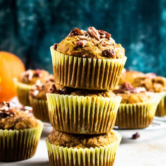 Gluten Free Pumpkin Pecan Muffins - Recipe photo by OffTheWheatenPath