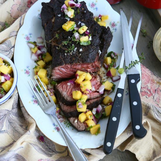 Coffee Rubbed Chuck Eye Steak - Recipe photo by angiesrecipes