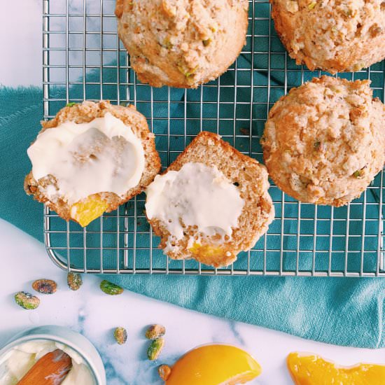 Peach Cardamom Muffins - Recipe photo by thefigjar