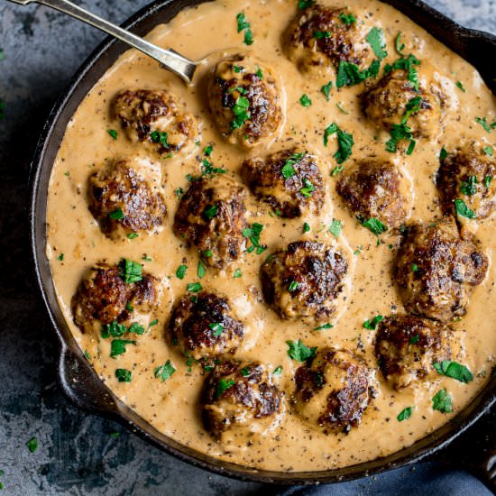 Swedish Meatballs - Recipe photo by KitchenSanctuary