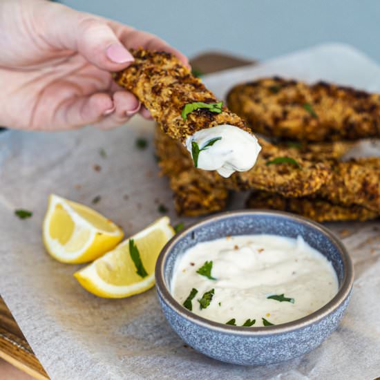 CRISPY AIR FRYER CHICKEN TENDERS - Recipe photo by TaylahsKitchen