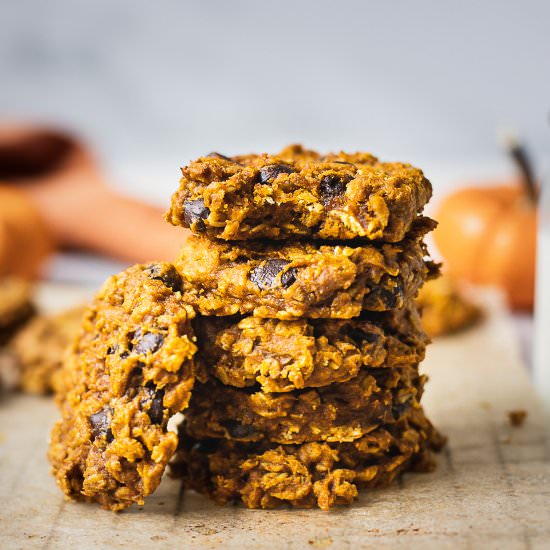 Pumpkin Oatmeal Cookies {Vegan} - Recipe photo by Shuangys Kitchensink