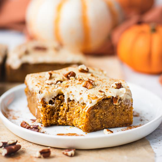 Pumpkin Bars Cream Cheese Frosting - Recipe photo by Shuangys Kitchensink