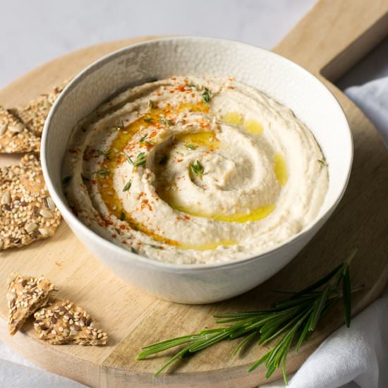 Butter Bean Hummus - Recipe photo by thevegspace