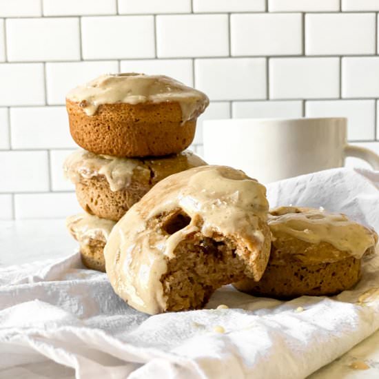Baked Salted Maple Donuts - Recipe photo by Real Food with Sarah