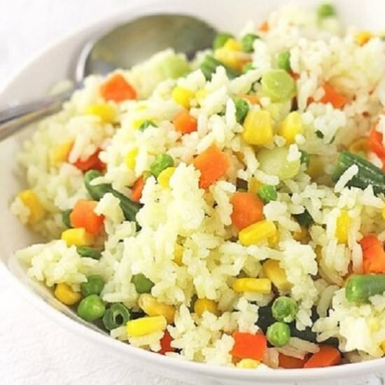 rice with mixed vegetables - Recipe photo by nowcookthis