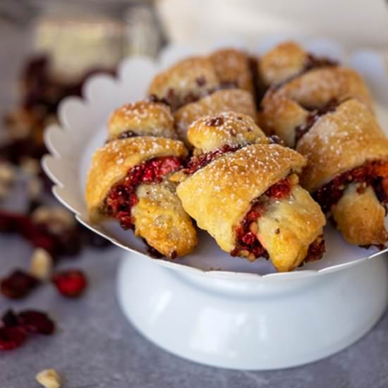 Cranberry Orange Walnut Rugelach - Recipe photo by Mycookiejourney