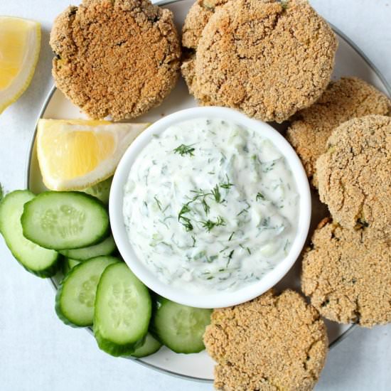 Vegan spinach falafel - Recipe photo by plantbasedjess