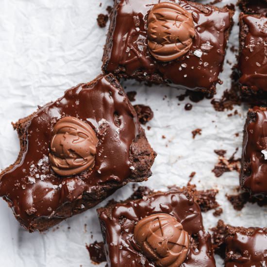 Healthy Fudgy Keto Pumpkin Brownies - Recipe photo by afullliving