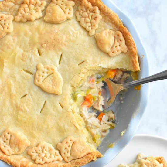 Turkey & Leek Pie - Recipe photo by Herbs and Flour