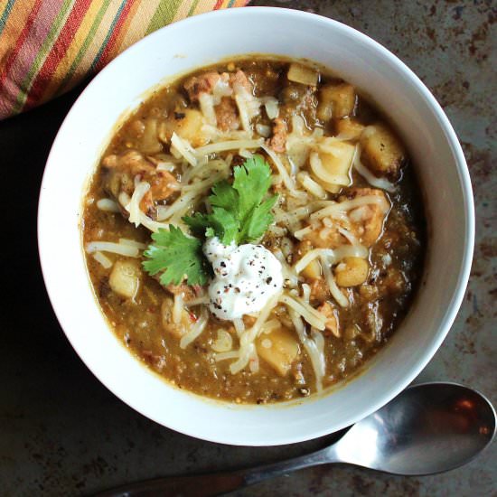 Pork & Potato Green Chili - Recipe photo by TwoBitTart