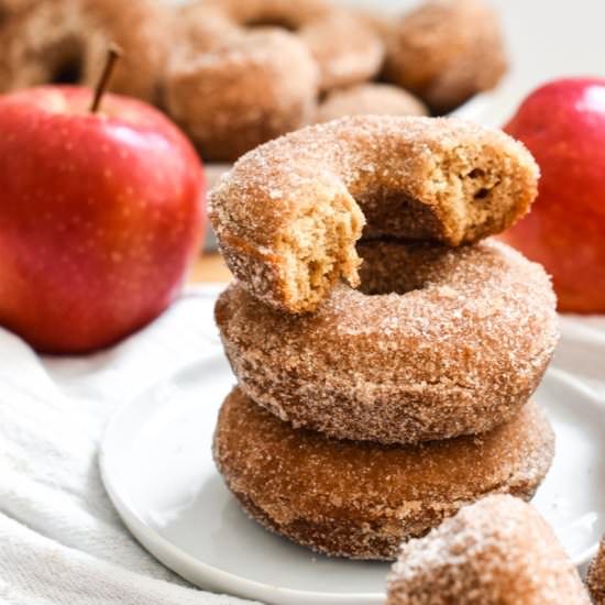 Baked Apple Cider Donuts - Recipe photo by stressbaking