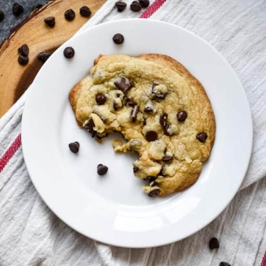 One Giant Chocolate Chip Cookie - Recipe photo by stressbaking