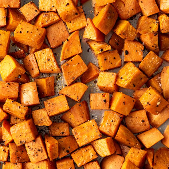 Roasted Sweet Potatoes - Recipe photo by BakingMischief