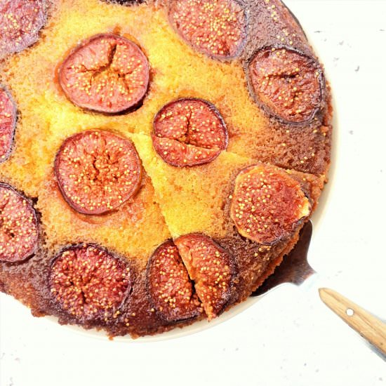 Fig & Orange Upside Down Cake - Recipe photo by FeastGloriousFeast