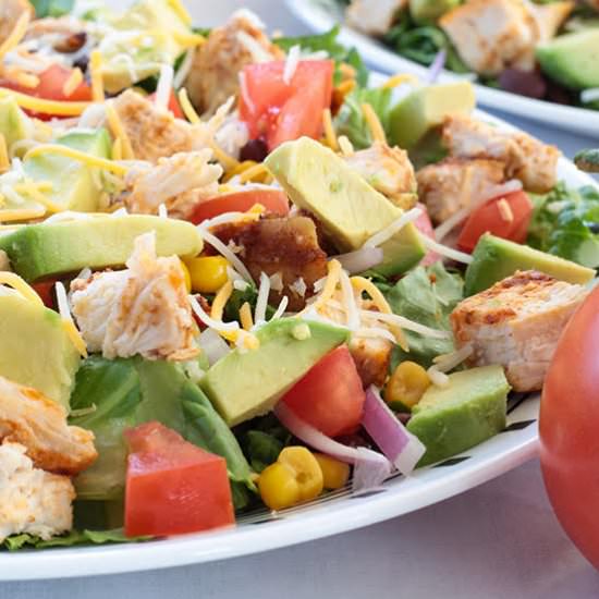Southwest Ranch Salad with Chicken - Recipe photo by mindyscookingobsession