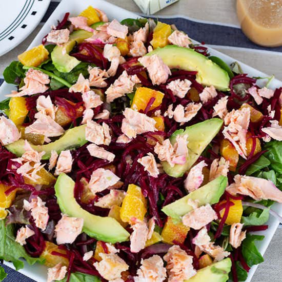 salmon beet & orange salad - Recipe photo by mindyscookingobsession