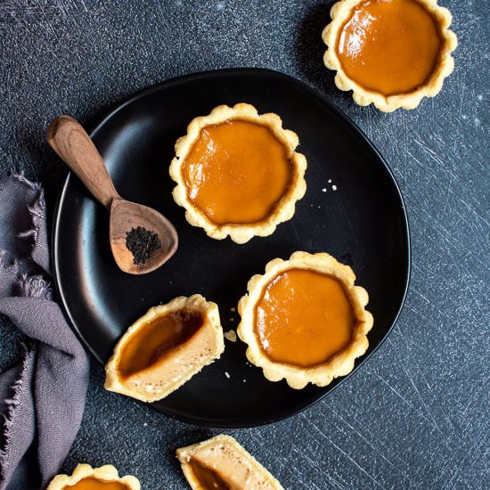 Milk tea egg tarts - Recipe photo by cherryonmysundae