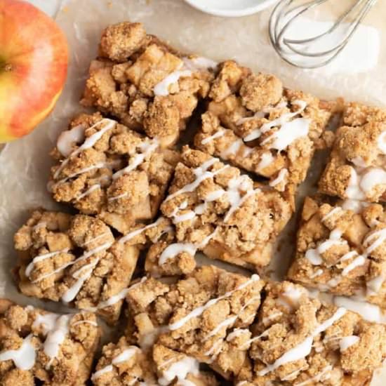 Healthy Apple Pie Bars - Recipe photo by erinliveswhole