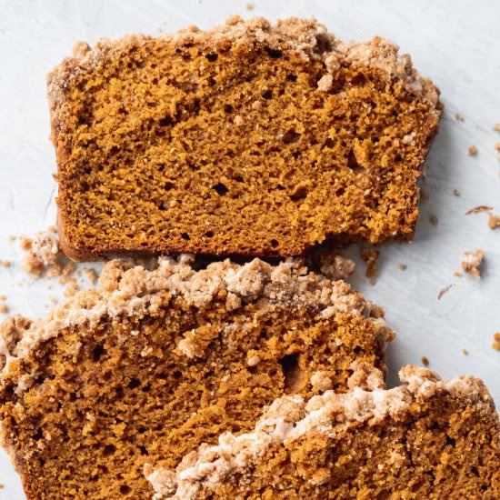 Pumpkin Bread with Cinnamon Icing - Recipe photo by stephaniessweettreats