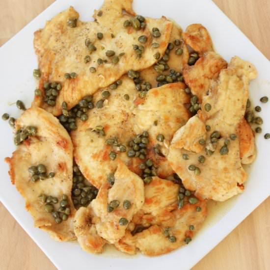 Chicken Piccata Recipe - Recipe photo by A Simple Tweak