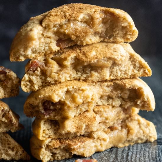 Giant Maple Bacon Snickerdoodles - Recipe photo by Thedessertivore