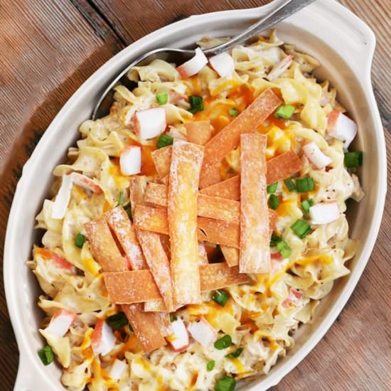 Crab Rangoon Hotdish - Recipe photo by cheap-recipe-blog