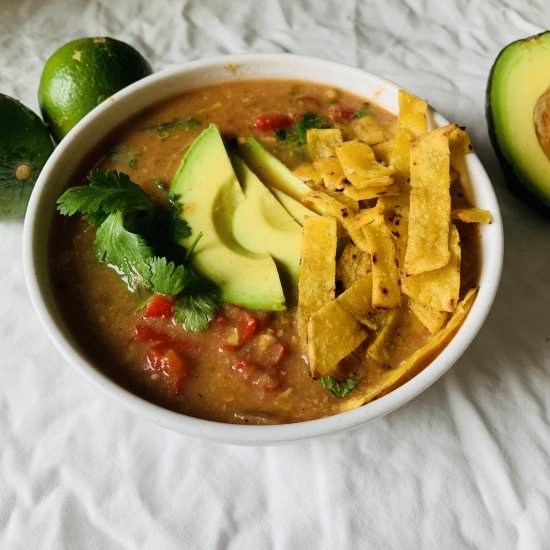 Creamy Tortilla Soup - Recipe photo by cokocooks