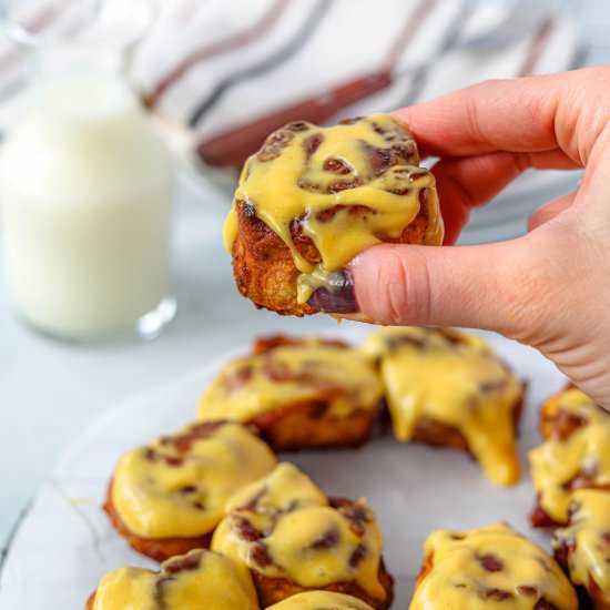 Pumpkin Air Fryer Cinnamon Rolls - Recipe photo by Honestfoodie_blog