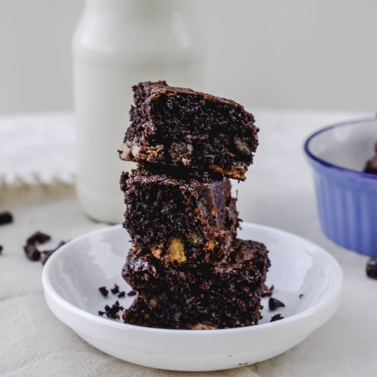 Healthy Sweet Potato Brownies - Recipe photo by lifebeginswithdessert