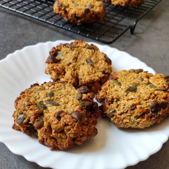 Healthy pumpkin oats cookies - Recipe photo by greenbowl2soul