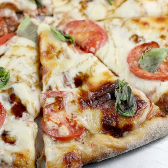 Grilled Pizza Margherita - Recipe photo by EricasRecipes