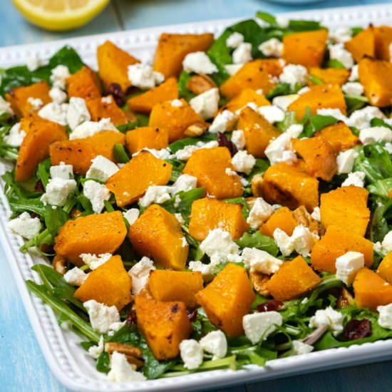 Roasted Pumpkin Salad - Recipe photo by gimmethatflavor