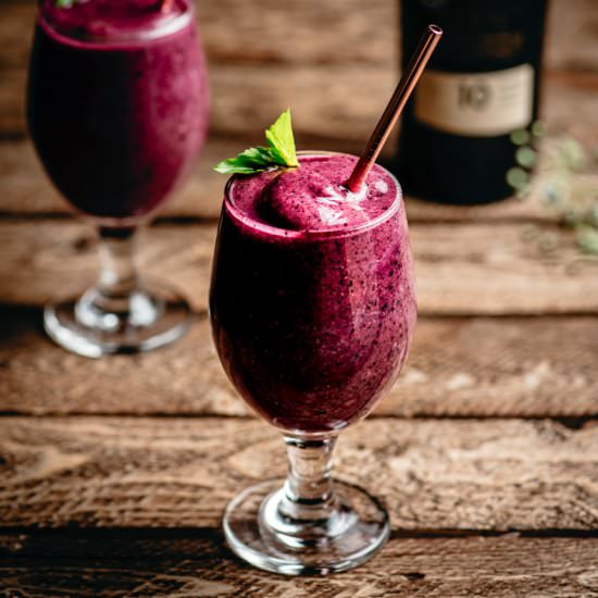 Boozy Berry Smoothie - Recipe photo by cookingwithwineblog