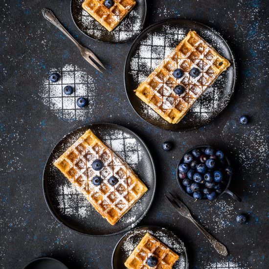 Sourdough waffles - Recipe photo by denisav