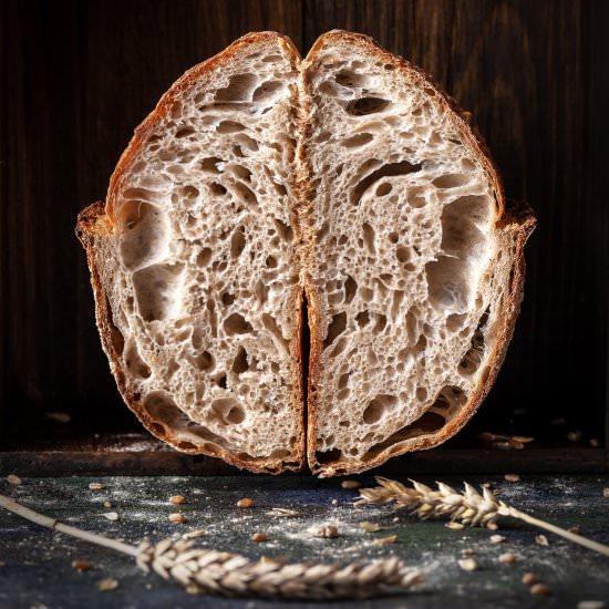 85% Hydration Sourdough Bread - Recipe photo by denisav