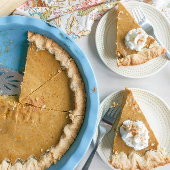 Gluten-Free Pumpkin Pie - Recipe photo by simplytaralynn