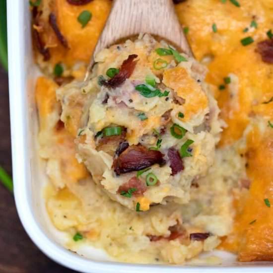 Mashed Potato Casserole - Recipe photo by peasandpeonies